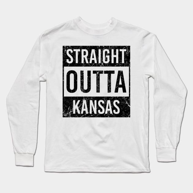 straight outta Kansas Long Sleeve T-Shirt by LeonAd